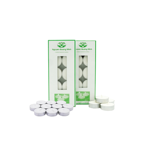 Lot de 10 bougies chauffe-plat personnalisées non parfumées, livraison rapide depuis le Vietnam pour la décoration de la maison et l'éclairage du Nouvel An - Product Image 1