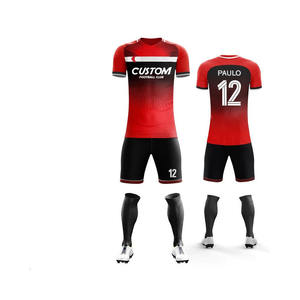 Camiseta de fútbol de secado rápido para hombre con nombre personalizado, uniforme de fútbol de tela sublimada impresa, kits de equipos deportivos para jóvenes, talla XS - Product Image 5