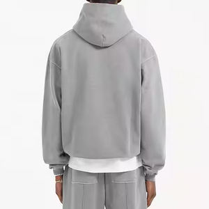 Pull à capuche pour hommes Soft Basics Pullover Hoodies Logo personnalisé Hoodies 100% coton mélangé pour décontracté ou vêtements de sport en hiver - Product Image 5