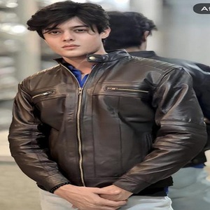 Chaqueta de estética moderna personalizada con bordado intrincado de encanto vintage y artesanía de cuero de piel de oveja Premium - Product Image 2