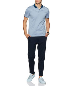 Camiseta Polo informal para hombre 2024, logotipo personalizado de alta calidad, tela cómoda hecha en Pakistán, transpirable y de secado rápido, hecha a medida - Product Image 4