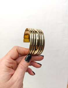 Brazalete de latón crudo de 69mm, brazalete de incrustaciones, brazalete de canal en blanco, pulsera ancha hecha a mano, latón crudo - Product Image 5