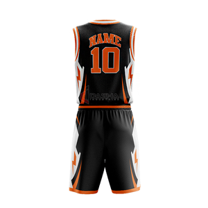 ชุดกีฬาบาสเก็ตบอลของผู้ชายชุดภาพลวงตาระบายอากาศได้ดีดีไซน์ล่าสุด - Product Image 2