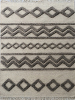 Tapis de prière tendance en laine naturelle à poils longs, tissé à la main, style indien et marocain, antidérapant, pour intérieurs domestiques - Vente chaude