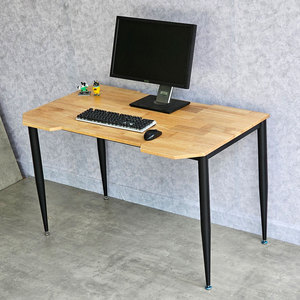 Escritorio de Juegos Ergonómico Moderno GD68072 de 120x70cm, Madera de Caucho con Patas de Hierro, Sistema de Ensamblaje CONE, Escritorio para Computadora de MDF - Product Image 3