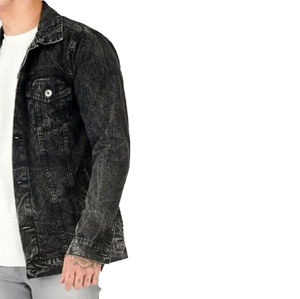 Vestes en jean populaires pour hommes, 100% coton, design unique sur le devant, toutes les couleurs, tailles plus grandes, prix d'usine, style streetwear, saison hiver - Product Image 6