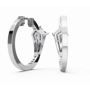 Pendientes de Diamantes de Oro de 9 Quilates de Primera Calidad con Brillo de Nebulosa Galáctica, Corte Princesa y Redondo, Joyería Cultivada en Laboratorio, Proveedor Mayorista B2B para Exportación - Product Image 3