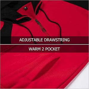 <b>Hoodies</b> Men Solid Cotton Zipper <b>Hoodies</b> <b>Hoodies</b> for Men <b>Zip</b> Up Hoodie Drawstring Casual Long Sleeve <b>Pocket</b> Hooded Sweatshirts - Product Image 4