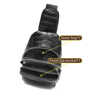 Bolsa de pecho al por mayor hecha en Pakistán, bolsa de pecho de cuero de alta calidad, bolsa de pecho de cuero para uso al aire libre - Product Image 6