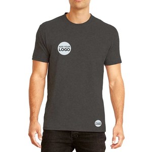 Camiseta de Cuello Redondo para Hombre, Corte Holgado, con Logotipo Personalizado, 100% Algodón/Poliéster, Tejido Transpirable - Product Image 5