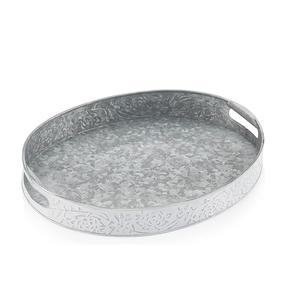 Plateau de service en métal galvanisé d'aspect attrayant classique pour les fêtes de mariage de restaurant de bar d'hôtel de ferme - Product Image 6