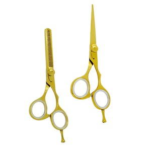 Tijeras profesionales de hoja recta 440C para el cabello, mango de acero inoxidable, tijeras de peluquero de alta calidad para peluquería, suministros de belleza - Product Image 4