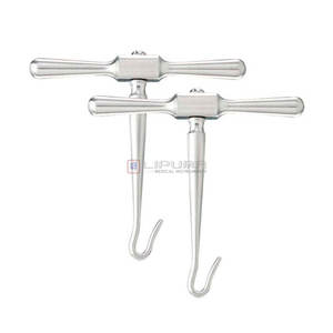 Manijas de sierra de alambre de acero inoxidable quirúrgico Manual de alta calidad, agarre de precisión, construcción duradera, instrumento médico reutilizable - Product Image 1