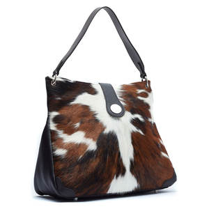 Sac à bandoulière tendance pour femme en cuir de vachette, imprimé animal, grande capacité, fermeture éclair durable, dernière collection - Product Image 6