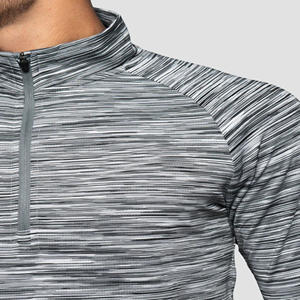 Camiseta Trail Manga Larga Slim Fit 1/4 Cremallera Hombre-Logo Reflectante, Ligero, Transpirable, Negro - Product Image 5