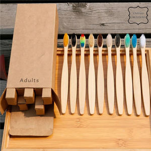 Cepillo de dientes de bambú de Madera Suave natural de la mejor calidad cepillo de dientes de bambú biodegradable reciclado libre de BPA - Product Image 4