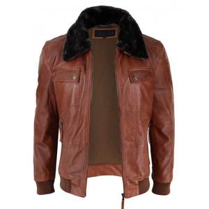 High Quality New Arrival 2026 Breathable Customized Design Bomber Leather <b>Jacket</b> For <b>Men</b> Top Quality Fashionable New Style - Product Image 2
