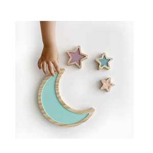 Bandejas de madera Mubarak Party Postre Bandeja Moon & Star Bandeja de mesa de madera Decoraciones últimos productos de diseño - Product Image 2