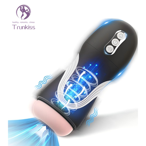 Succhiare la masturbazione della tazza del sesso adulto del prodotto 10 frequenza di vibrazione 7 frequenza che succhia TPE e materiale dell'abs della tazza di masturbazione del maschio - Product Image 2