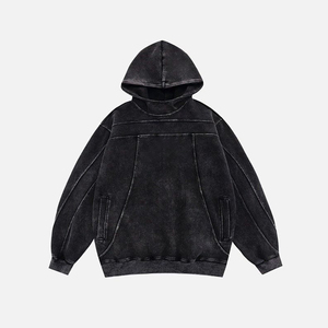 Sudaderas con capucha personalizadas al por mayor, de invierno, estilo vintage, de forro polar sólido, 100% algodón, de peso pesado, ecológicas, transpirables, cortavientos, con cremallera. - Product Image 1