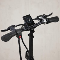 Vélo électrique pliable à pneus larges de 20 pouces, 48V 500W, haute vitesse, gris mat, avec cellules DONGCI de haute qualité