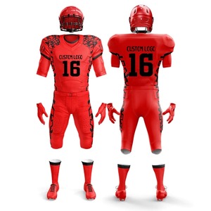 Uniformes de football américain de qualité supérieure, 100% polyester, antibactériens, à séchage rapide, respirants, personnalisés, imprimés, grandes tailles - Product Image 2