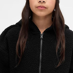 Sudadera con Capucha de Tela Sherpa para Niñas, Ultra Suave y Cálida, Esencial para el Invierno, con Manga Larga, Precio de Fábrica para Compradores al por Mayor, Diseño de Alta Calidad - Product Image 2