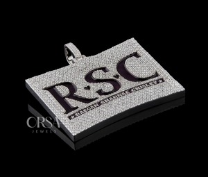 Gran oferta, colgante de moda personalizado hecho a mano con acabado, colgante de Hip Hop personalizado de plata 925, joyería con diamantes de moissanita - Product Image 2