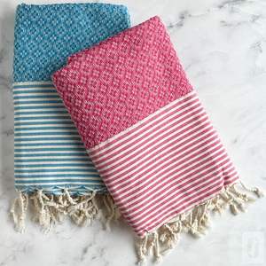 Luxury Modern Style Sand-Free Cotton Fouta Turkish Beach <b>Towel</b> <b>Striped</b> Pattern with Custom Logo Made in India - Product Image 1