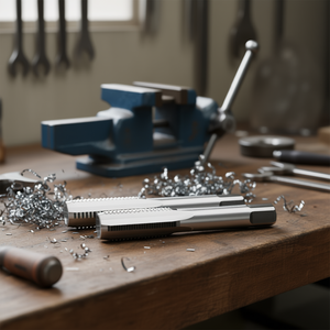 Set di 2 Maschiatura in Acciaio Cromato a Passo Fine per Sgrossatura e Finitura - Product Image 3