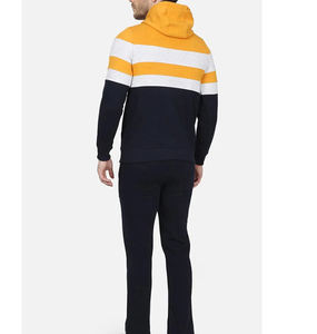 Survêtements personnalisés à faible MOQ, best-seller avec panneau frontal vierge, ensemble de survêtement de course à pied uni à capuche - Product Image 2