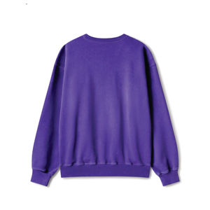 Vente en gros sweat-shirt ras du cou personnalisé 100% coton pull sweat-shirt surdimensionné polaire vierge unisexe hommes sweats à capuche - Product Image 2