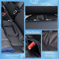 Housse de siège de voiture pour chien Hamac de voiture étanche pour siège arrière Housse de siège arrière universelle pour toutes les voitures Camions SUV