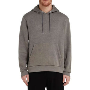 Nueva Llegada, Sudadera con Capucha Bordada de Invierno, Estilo ODM, Lavado Ácido, Tejido a Cuadros, 100% Algodón, Gruesa, Holgada, Transpirable, para Hombre - Product Image 1