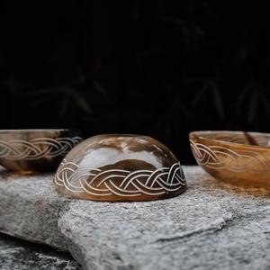 Bol de service à salade indien de haute qualité au design vintage OX en corne de buffle fabriqué à la main par un nouveau fabricant écologique pour les fêtes - Product Image 3