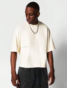 Camiseta formal recortada de manga larga holgada para hombre, 260 gramos, secado rápido y transpirable - Product Image 2