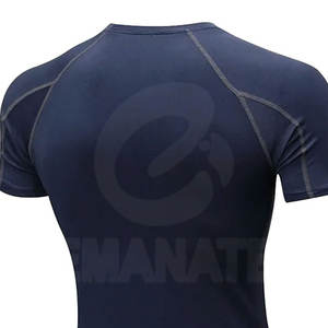 Camisetas de Compresión para Hombre, Diseño Personalizado con su Propio Logotipo, Tejido de Punto, Spandex/Poliéster, Secado Rápido, Manga Corta - Product Image 5