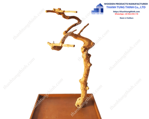 นกเกาะไม้จาวาแบบยืนทำจากไม้ชงกาแฟจากเวียดนาม - Product Image 6