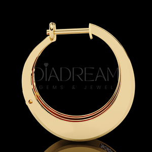 Pendientes de aro de moissanita de plata 925 para mujer, joyería de moda nueva con chapado en oro fino personalizado elegante - Product Image 5