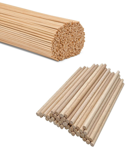 Custom Size Wooden Dowel Rods Premium Solid Hardwood Sticks for Furniture Components and DIY Craft Projects - Product Image 1