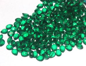 อัญมณีทรงลูกแพร์มรกตปลูกในห้องปฏิบัติการอัญมณีหลวมจากแหล่งที่มาและยั่งยืนสำหรับขายส่ง - Product Image 2