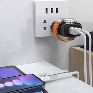 Caricabatterie USB Type-C 2-in-1 Ultra Portatile da 30W PD in Materiale GaN per Smartwatch Sportivi Compatibile con <span class=keywords><strong>Samsung</strong></span> - Product Image 4