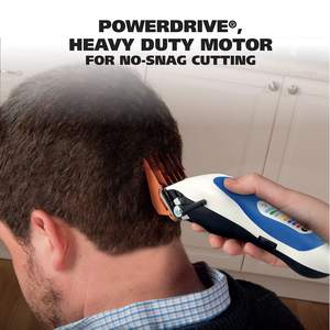 Kit de Corte de Cabello Profesional Color Pro, 29.59 Onzas, Cuchilla de Acero Inoxidable, Eléctrico, Incluye Accesorios Adicionales, Azul - Product Image 4