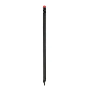 Gadget Promozionali: Gomma per Cancellare a Forma di Matita Cilindrica Nera Personalizzata - Product Image 2