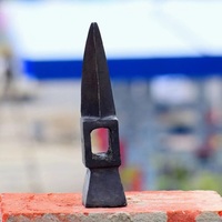 Martillo de Guerra Medieval de Grado Industrial, Funcional, con Mango de Acero Alemán de Lucerna, Arma de Batalla Forjada
