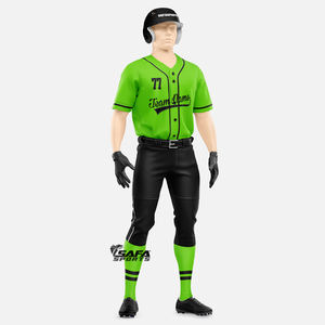 Ropa deportiva de moda de Jersey de béisbol de hombre personalizada con espacio en blanco de sublimación OEM para personalización - Product Image 2