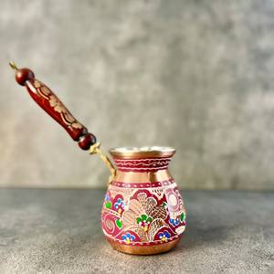 Nouvelle conception de cafetière turque en cuivre massif, vaisselle, tasse à café, décoration de table pour la maison, la cuisine, le restaurant, les fêtes, vente en gros - Product Image 5