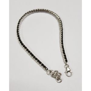 Pulsera de tenis de espinela negra Joyería de moda con estilo único - Product Image 2