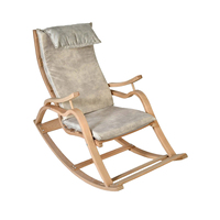Fauteuil à bascule d'intérieur confortable et élégant au design moderne, en mousse haute densité, pour chambre, appartement, hôtel, extérieur