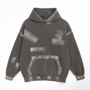 CP Custom Oversized Hoodies Manufacturer Splatter Hand <b>Paint</b> Street Wear Hoodies for Men <b>Box</b> Pullover Hoodie - Product Image 1